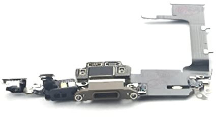 Porta docking flex USB con microfono compatibile con iPhone 11 Pro Max, Colori:rosso