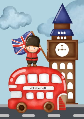 Vokabelheft: Vokabelheft Englisch A5, London Motiv