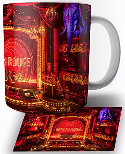 TusRelojes Moulin Rouge Paris France Tasse en Céramique Blanche 325ml Mug