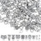 SUNNYCLUE 1 Box 100 Stück 10 Stil Bails Beads Connector Bail Bead Tube Schlaufe Bügel Hanger European Tibetan Style Alloy Loop Loose Spacer Large Hole Perlen Für Die Schmuckherstellung Erwachsene