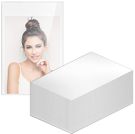 Lusofie Fotokarten Hüllen Kartenhüllen 100 Stück Transparente Kartenhalter 58 x 89mm Sammelkartenhüllen Ultraklarer Kartenschutz für Mini Fotos Baseballkarten Spielkarten Tauschkarten Standardkarten