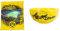 Borussia Dortmund BVB-Fleecedecke mit Stadionprint, 150x200cm & BVB-Müslischale Gelbe Wand