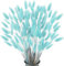 FANNAS Pampas Séchées Decoration, 60 Pièces Herbe De La Pampa Naturelle Fleurs Séchées Herbe de Queue de Lapin Séchée de 50-60 cm, Boheme Fleurs Anniversaire Décoration Maison (Bleu Tiffany)