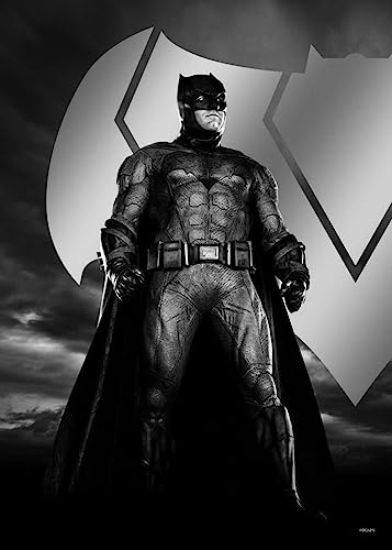Displate - Poster aus Metall - Einfache Montage ohne Bohren - DC Comics - Zack Snyder's Justice League - Batman - Größe M - 32x45cm Matt