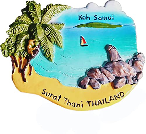 KOH Samui Surat Thani Thailand Thailand Kühlschrankmagnet Kühlschrankmagnet Dekoration Magnet Aufkleber Souvenir Harz Basteln