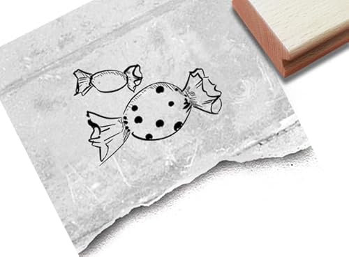 Stempel Bonbons - Motivstempel Candies Süßigkeiten Stempel - Geburtstag Party Fasching Halloween Einschulung Tischdeko Scrapbook - von zAcheR-fineT (mittel ca. 27 x 19 mm)