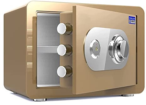 Tresor feuerfest wasserdicht Tresor Tresor kleiner Haustresor 25cm/ 30cm hoch feuerfester und diebstahlsicherer Tresor aus Stahl kann P