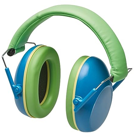 Gebol Gehörschutz Safety Kids Comfort, SNR 24 dB, faltbar, Blau/Grün | Für Autismus, Konzert & Basteln, SNR 24 dB, für 4-10 Jahre, mitwachsend verstellbar, weiche Polster, faltbar