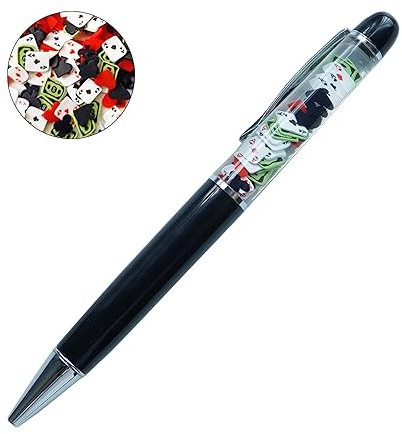 Sikyby Geld, Poker Casino Nachtschwimmer, lustige Stifte, Dollar-Floater, schwimmender Stift für Sie und Ihn, einzigartiges Geschenk, Jungen, Mädchen, Freund, 1 Stück