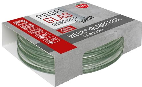 Weck 3er Set Gastropack 120 mm Gourmetdeckel (perfekte Kreationen, Backofengeeignet, Spülmaschinengeeignet, Stabilität, Gourmetgläser, Deckel) 76131