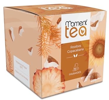 Moment Tea- Infusión Rooibos Copacabana estuche de 15 pirámides de 2g