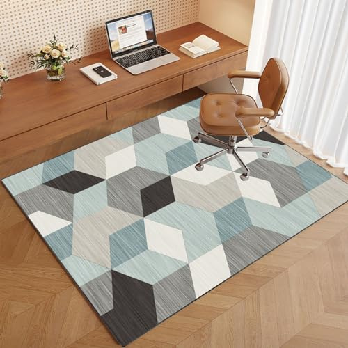 Bodenschutzmatten für Bürostühle - Teppich Unterlage-Kratzfest Rutschfest für Parkett und Hartböden - Schreibtischstuhl Unterlage Gaming Stuhl Unterlage - Drehstuhl Unterlage für Laminat 100 x 140 cm