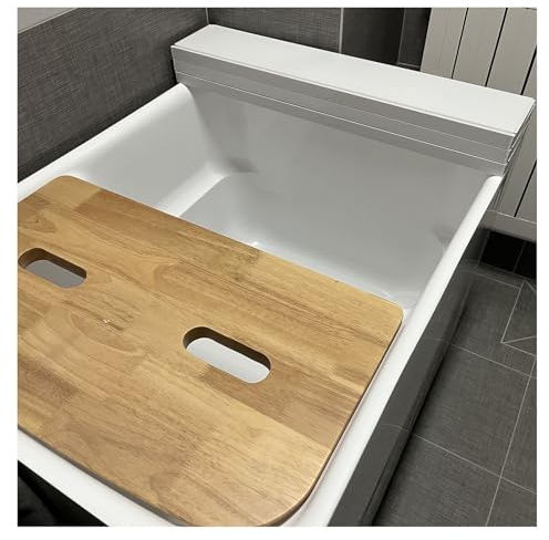 Badewannenabdeckung Faltbar Badabdeckung Badewannenabdeckung Badewannenbretter, Staubdicht Klappbrett Badewannen-Isolierabdeckung Rollladendeckel, 1,2cm Verdickt, Lager 40kg 360 Grad umkehrbar (Color