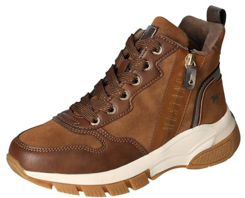 MUSTANG Damen 1481-501 Schnuerbooty, Cognac, 38 EU