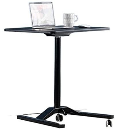 AQQWWER Büroschreibtische Standing Desk Lifting Live Broadcast Laptop Mobile Speech Training Home Desk Writing Belt Wheel