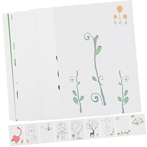 KONTONTY 30pièces Cartes De Peinture à Doigts Pour Garçon Fille Cartes De Dessin Ludiques Éducatives Pour Maternelle Créatives Et Durables Jeu Manuel Pour Garçons Et Filles