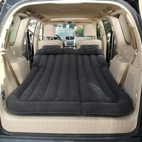 NOVSKI Für Ford Explorer Fiesta Focus Sedan Mondeo Taurus Territory Transit Matratze Auto Luftbett,Tragbar Dickere Rücksitz Kofferraum Reisen Luftkissen Reise Campingzubehör,F-Black 02