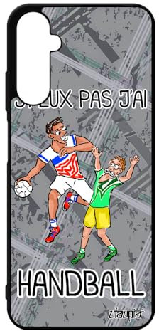 Coque Galaxy A05S Silicone j'peux Pas J'Ai Handball Gris Portable Smartphone Humour Pas Cher Hand Humoristique Solide Sport pour Samsung