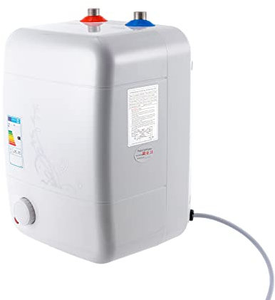 Mermajestic 220 V 23 x 21 x 36 cm Tankless gas genomströmningsvärmare vattentemperatur område: 30–75 ℃ Omedelbar bärbar propangasdusch 1 500 W värmeväxlare för camping båt husbil