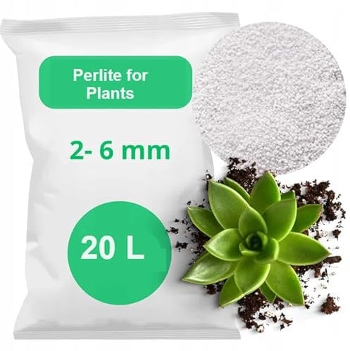 TRANS - PAL Perlite for Plants, 2-6mm, 20 Litres, for Indoor Plants, Horticultural Grit, Compost for Outdoor Plants, Top Soil Additive