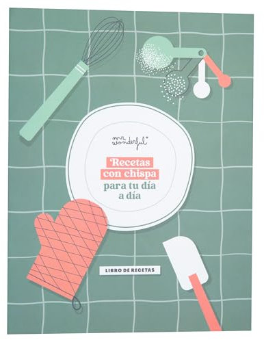 Mr. Wonderful - Libro de recetas - Recetas con chispa para tu día a día - Libro de recetas con 6 separadores, para dividirlas por temáticas