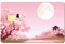 CREATCABIN Kreditkarten Skin Mit Kirschblüten Motiv Debitkarten Skin Debitkarten Aufkleber Keine Blasen Kleiner Chip Mondkatze Bankkarten Aufkleber Entfernbar Transport Schlüsselkarte 18.6x13.7cm