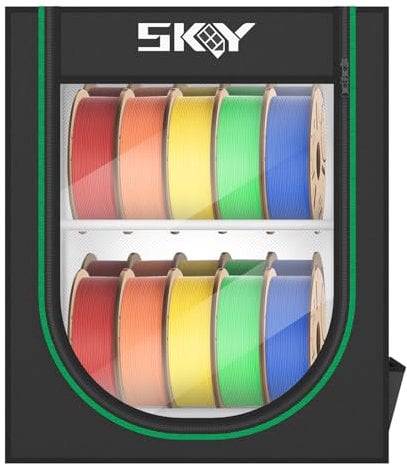 3D Printer Filament Storage Box, Storage Rack for 3D Printing Filaments,Dustproof and Waterproof Storage Box for Storage and Easy to Store 20 roll Pack