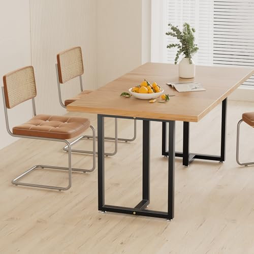 Anvuda 2 Stück Tischbeine Metall Möbelfüße,Kohlenstoffstahl Tischbeine Schwarz 45X72CM Industrial Tischgestell Tischkufen Mit Vorgebohrten,Schreibtisch, Couchtisch,Outdoor für DIY Sitzbank