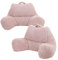 icon Teddy Bear Sherpa Cuddle Cushion, Dusk Pink, 2 Pack, Reading Support Pillow with Filling Included, Bedroom, Bedroom Accessories
