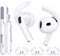 Almohadillas para AirPods 4 TNSNK 4 Paris antideslizantes de silicona suave compatibles con AirPods 4 de Apple, para hombres y mujeres, con kit de bolígrafo de limpieza y mosquetón (blanco)