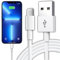 Retoo Phone Ladekabel, 1M Schnellladekabel USB-A Kabel Kompatibel mit 11 12 13 11 Pro Xs Max XR X 14 SE Plus Mini, Pad Pro Air, Ladegeräte, Verbindungskabel Datenkabel Smartphone, Weiß