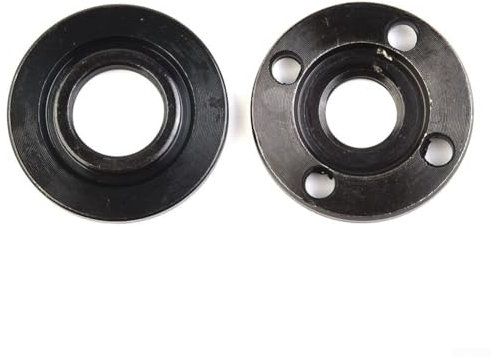 KHIronHive M 14 Gewinde-Winkelschleifer, Innen- und Außenflanschmutter-Set, Werkzeuge, 40 mm Durchmesser, Stiftantriebslöcher in 30 mm Abstand, Ersatzteile für 14 mm Spindelgewindeschleifer