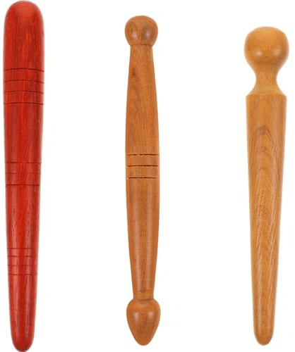 Beaupretty 3 Pièces Outils De Réflexologie Des Pieds En Bois Bâton D'Acupression Stylo Acupuncture Bois Masseur Pour Massage Des Pieds Pointes Pour Massage Musculaire Et Relaxation