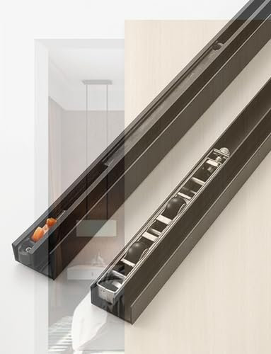 Kit ferramenta for Porte scorrevoli a Doppio Binario, for Porte scorrevoli in Vetro, for vetrine, binari scorrevoli for armadi e cabine Armadio(150cm/59in)