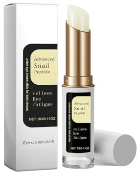 Augenstift mit Schneckenextrakt für unterwegs – Sofort abschwellend und aufhellend, feuchtigkeitsspendend bei Augenringen, reisefreundlich, 0,11 oz