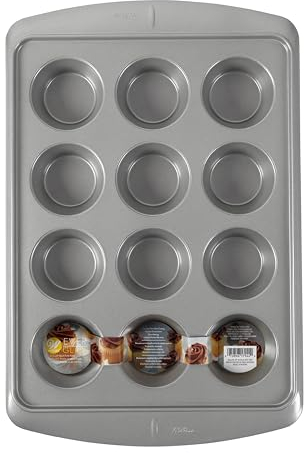 Wilton 2105-7944 Ever-Glide Muffin Pan 12 Cup, Steel