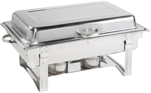 METRO Professional Chafing Dish SBD-100L mit Deckel, GN 1/1, 9 L, Warmhaltebehälter für Catering, Buffet, Party, perfekt für gewerblichen Einsatz