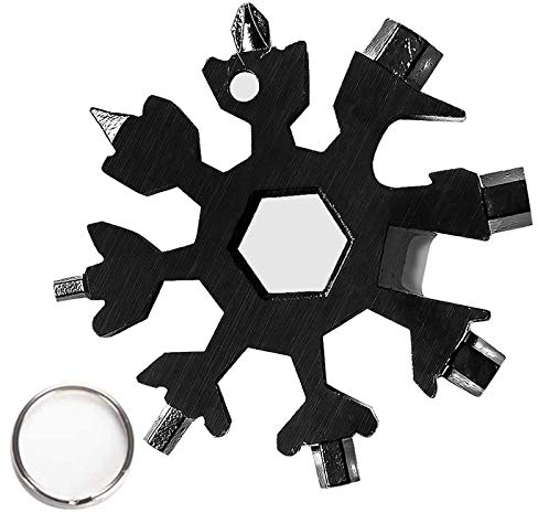 18-in-1 Edelstahl Schneeflocke Multifunktionswerkzeug(Balck)