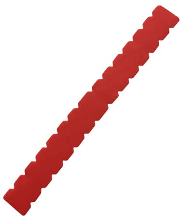 ZRZ | Protector Pala de Padel Dentado Transparente Negro y Colores Rugoso Silicona | Cinta Raqueta de pádel con Proteccion Extra | Funda Adhesiva Pegatina Borde Pala (Rojo)