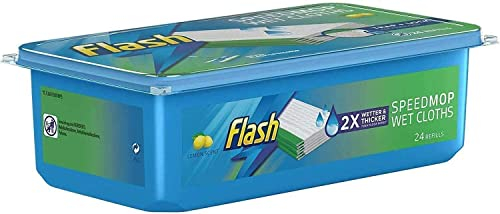 Flash Speed mop refill wipes, floor cleaner, wild orchid, White, 8.8 x 28.2 x 15.4