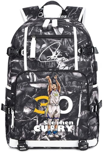 Ansigeren Basketball Player 30 Multifunktions Rucksack Reise Student Rucksack Fans Bookbag Für Männer Frauen, 4, Large, 36 EU