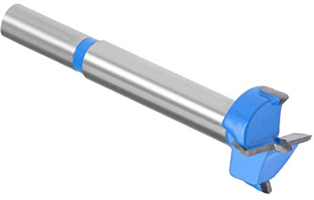 Kozelo Brocas Taladros Brocas - [21 mm] Tungsteno Carburo Barrena Abridor para Madera Muebles Bisagra Carpintería Uso, Vástago Redondo, Azul Oscuro