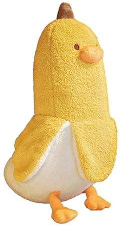 Mislaxy Banane Ente Plüschtier Banane Großes Plüsch Kuschelweiches Kawaii Ente Banane Kuscheltier, Kissen Geschenk 50-90cm