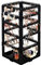 Kurtzy Porte Bijoux Pliable - 5 Niveaux & 4 Panneaux de Rangement Boucle d’Oreille, Bracelets & Colliers - Accueille 220 Paires de Boucles d’Oreille - Presentoir Bijoux Acrylique Noir