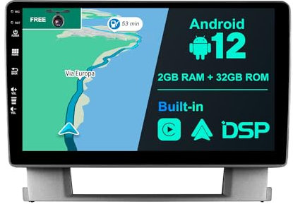 JOYX Android 12 IPS Autoradio Passt für Buick Excelle/Opel Astral (2010-2014) - Eingebautes CarPlay Android Auto - KOSTENLOS Rückfahrkamera - 2G+32G - 9 Zoll 2 Din - DSP DAB SWC WiFi Fast-Boot 4G BT