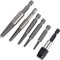 Bolzen Extraktor Set 10×7×2 6pcs kopflose Schraube Extraktor Set Holzarbeit Hex Schaft feine Zähne stripped Entferner Werkzeug kopflose Schraube Extraktor Schraube