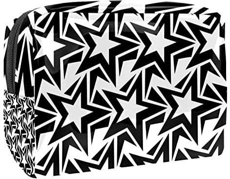 Sterne Muster Kosmetiktasche Schminktasche Handtasche Beutel, 8,9x5,9x5,4 in