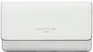 Liebeskind Berlin Damen Geldbörse Slam Leder - Groß, Viel Platz, RFID-Schutz - Weiß