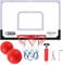 NZQXJXZ Basketballkorb Set für Kinder, 64 x 42 cm Extra Große Basketballkorb Indoor Wandmontage für Zimmer mit 2 Bällen, Basketball Spielzeug Geschenk, Perfekt für Jungen Mädchen Teens Erwachsene