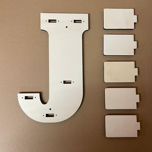 DRYSSON DIY Regal passend für die Toniebox und Tonies Erweiterung Buchstabe Tonieboxregal Tonieregal personalisiert individuell (Buchstabe J)